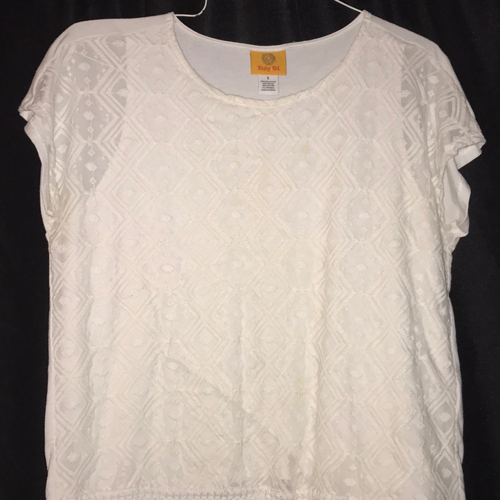 White pattern shirt